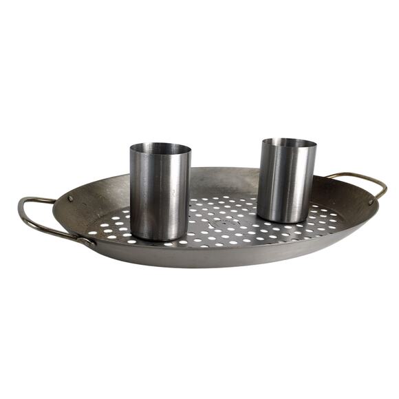 Charcoal Companion Stainless Steel Double Chicken Roasting Pan w/ Drip Tray - Picture 7 of 9